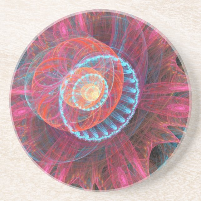 Dessous De Verre En Grès Rouge (Devant)