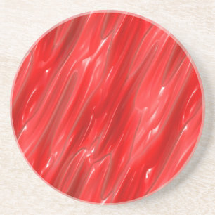 Dessous De Verre En Grès Rouge liquide