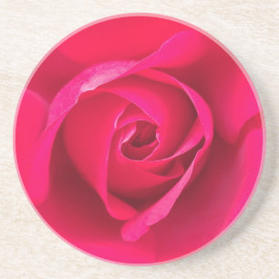 Dessous De Verre En Grès Rouge romantique Rose rose v2