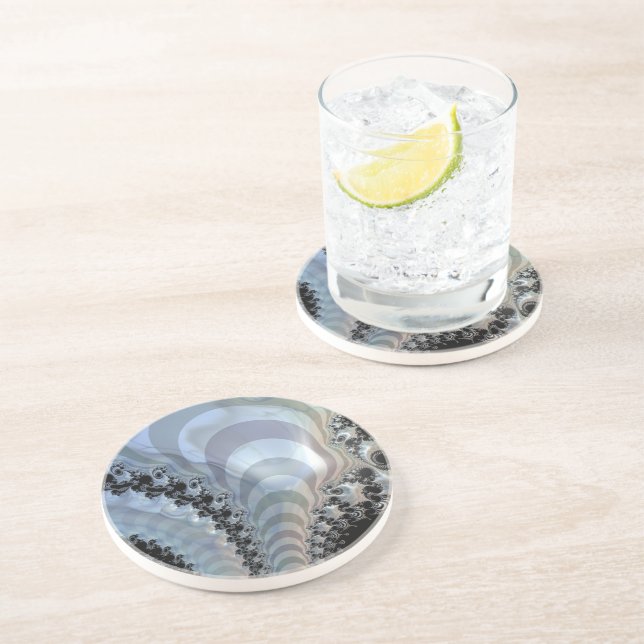 Dessous De Verre En Grès Royaumes Récursifs (Côté)