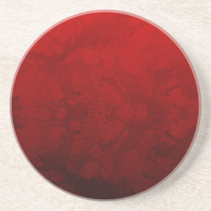 Dessous De Verre En Grès Ruby Red Design