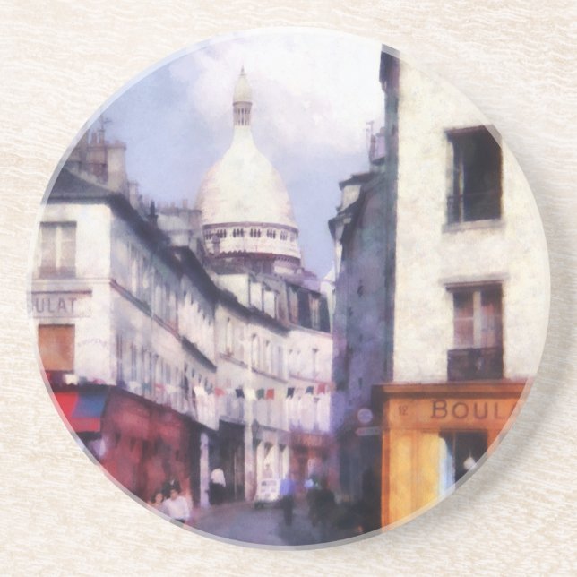 Dessous De Verre En Grès Rue de Paris (Devant)