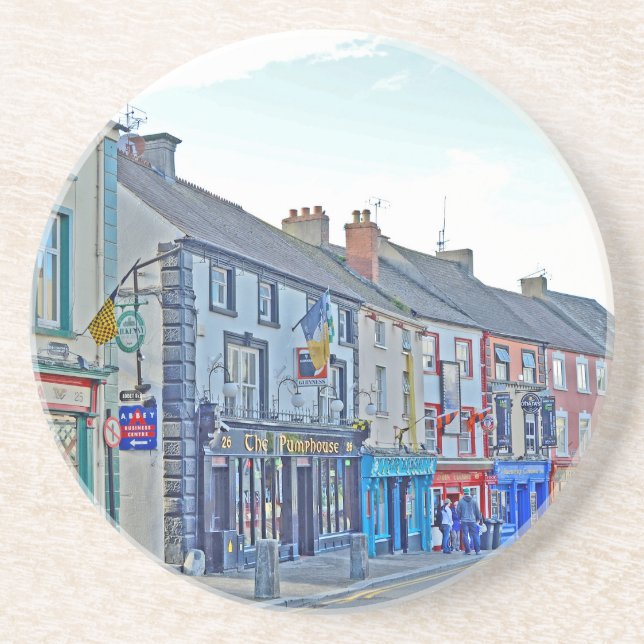 Dessous De Verre En Grès Rue Tom Wurl de Kilkenny (Devant)