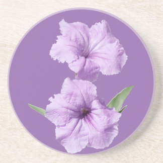Dessous De Verre En Grès Ruellia Fleurs de Petunia sauvages