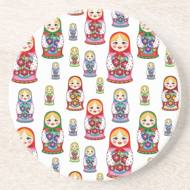 Dessous De Verre En Grès russian dolls (Devant)