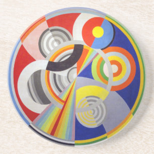 Dessous De Verre En Grès Rythme n° 1 Robert Delaunay
