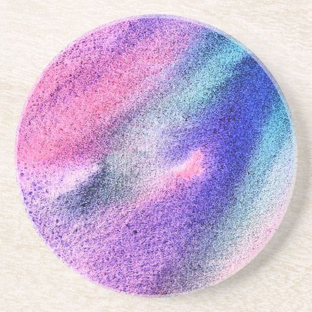 DESSOUS DE VERRE EN GRÈS SABLE ABSTRAIT (Devant)