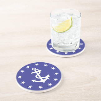 Dessous De Verre En Grès Sac vide_Ancre blanche_Cercle des étoiles_insignia