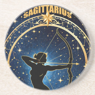 Dessous De Verre En Grès Sagittaire signe astrologique