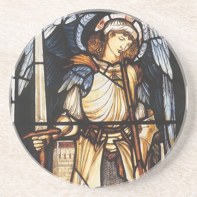 Dessous De Verre En Grès Saint Michael par Sir Edward Coley Burne-Jones (Devant)