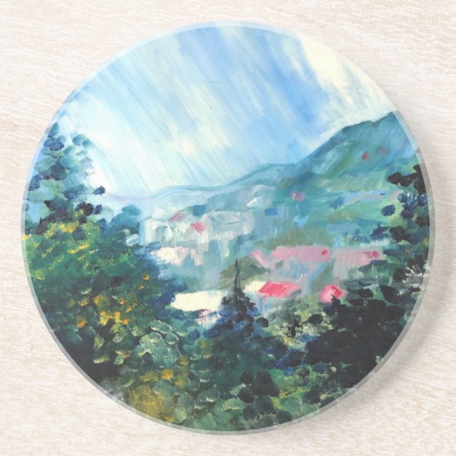 Dessous De Verre En Grès Saison printemps 4 (Devant)