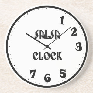 Dessous De Verre En Grès SalsaClock