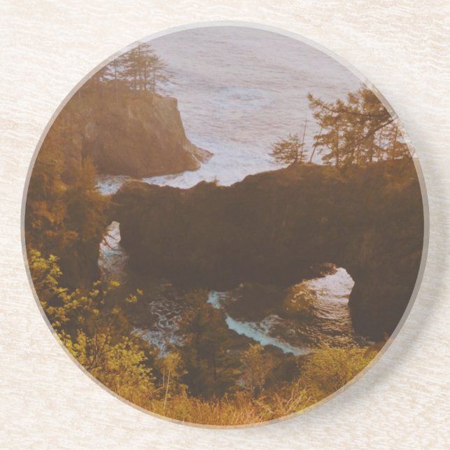 Dessous De Verre En Grès Samuel H. Boardman, côte de l'Oregon  (Devant)