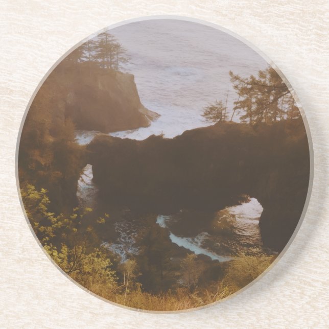 Dessous De Verre En Grès Samuel H. Boardman, côte de l'Oregon  (Devant)