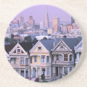 Dessous De Verre En Grès San Francisco, Californie. Vue sur le Victoria