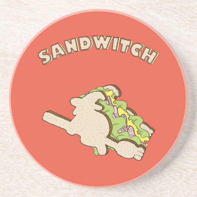 Dessous De Verre En Grès Sandwitch (Devant)