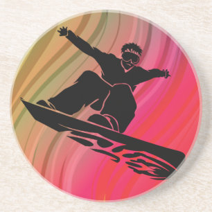 Dessous De Verre En Grès Saut à neige