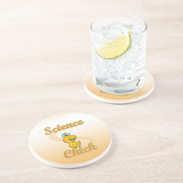 Dessous De Verre En Grès Science Chick (Côté)