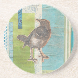 Dessous De Verre En Grès Scrapbook Avian I