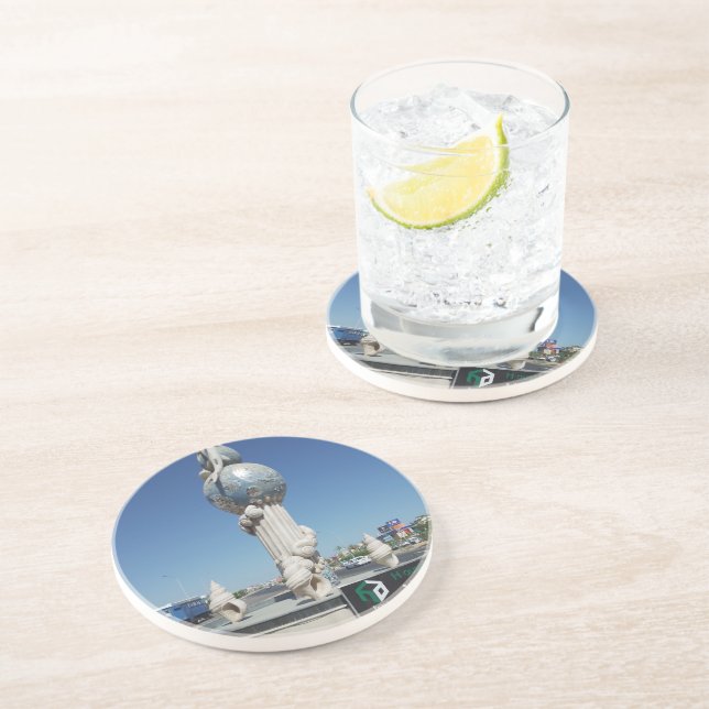Dessous De Verre En Grès Sculpture aux marins (Côté)