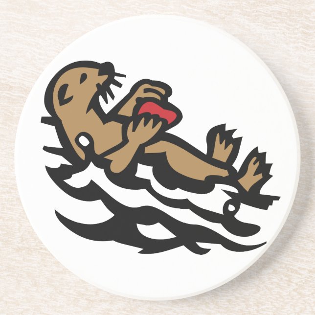 Dessous De Verre En Grès Sea otter (Devant)