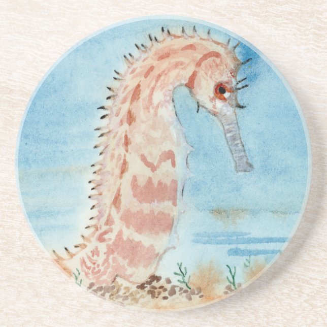 Dessous De Verre En Grès Seahorse (Devant)