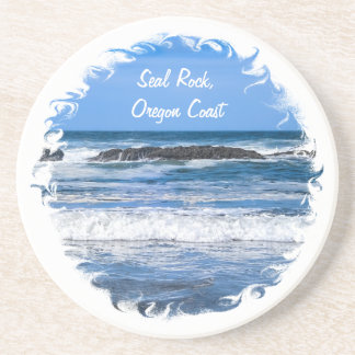 Dessous De Verre En Grès Seal Rock Côte de l'Oregon Sur Océan Pacifique