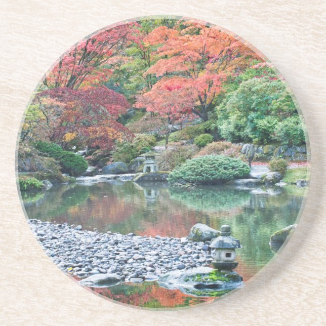 Dessous De Verre En Grès Seattle, jardin japonais de l'Arboretum (Devant)