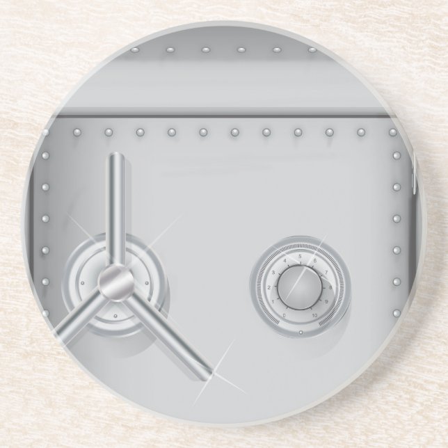 Dessous De Verre En Grès Sécurité bancaire (Devant)