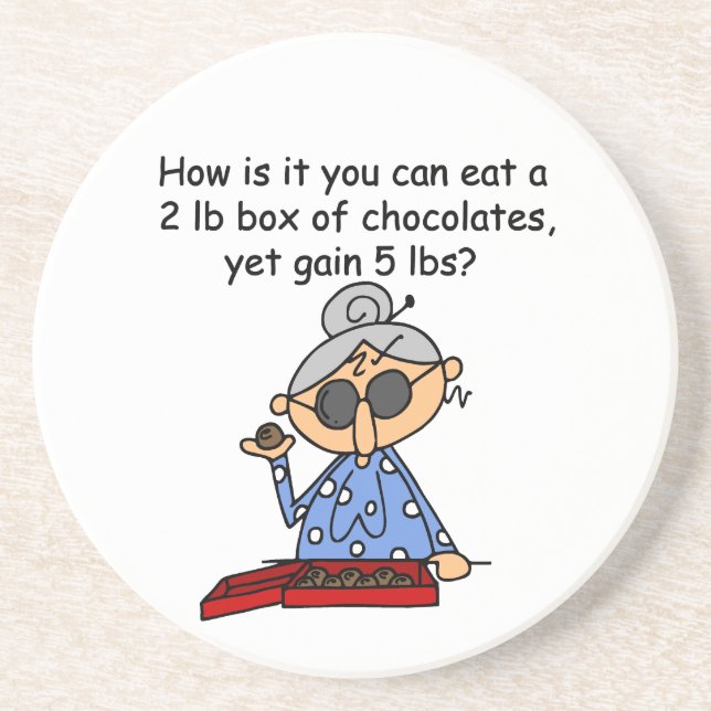 Dessous De Verre En Grès Sens de chocolat (Devant)