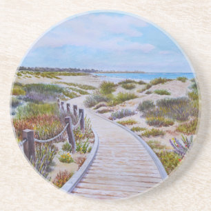 Dessous De Verre En Grès Sentier d'Asilomar Beach
