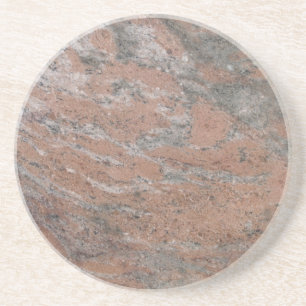 Dessous De Verre En Grès Série de marbre—dessous de verre rose gris—1 de pl