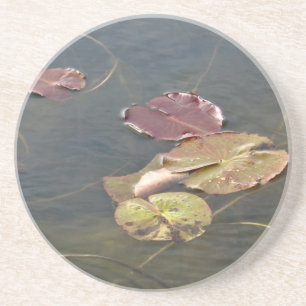 Dessous De Verre En Grès Série Lilypads d'automne