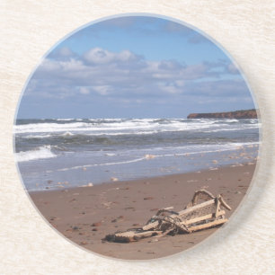 Dessous De Verre En Grès Série pittoresque - Plage PEI Piège à homard cassé