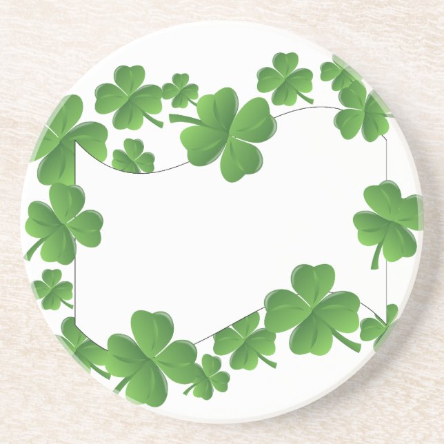 Dessous De Verre En Grès Shamrock (Devant)