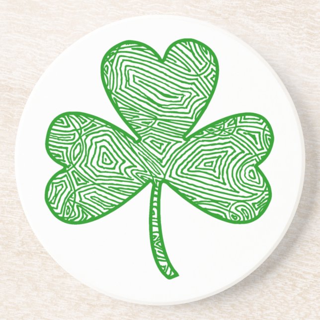 Dessous De Verre En Grès Shamrock (Devant)