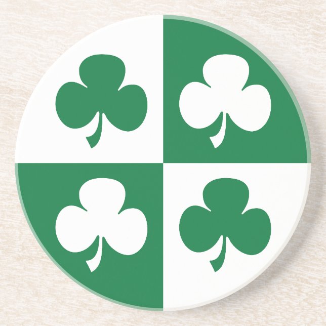 Dessous De Verre En Grès Shamrock (Devant)