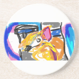 Dessous De Verre En Grès Shiba Inu dans la ville