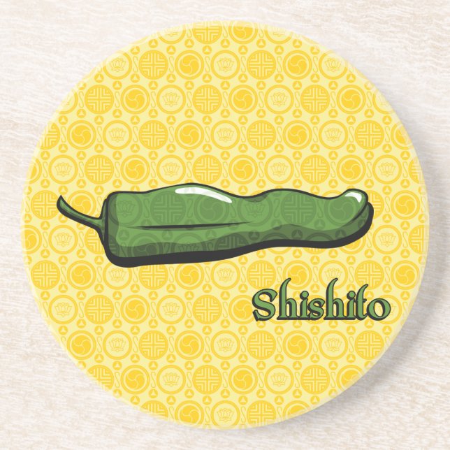 Dessous De Verre En Grès Shishito Chili Pepper Sandstone Coaster (Devant)