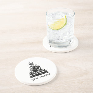 Dessous De Verre En Grès Shivago Komarpaj Bouddha du massage thaï