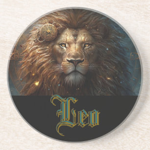 Dessous De Verre En Grès Signe du zodiaque Lion