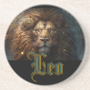 Dessous De Verre En Grès Signe du zodiaque Lion