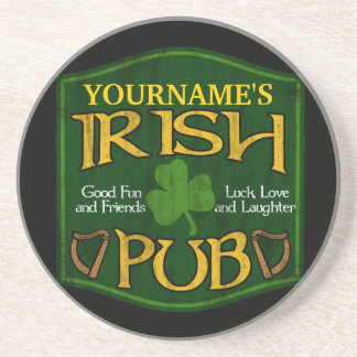 Dessous De Verre En Grès Signe irlandais personnalisé de Pub