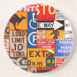 Dessous De Verre En Grès Signes