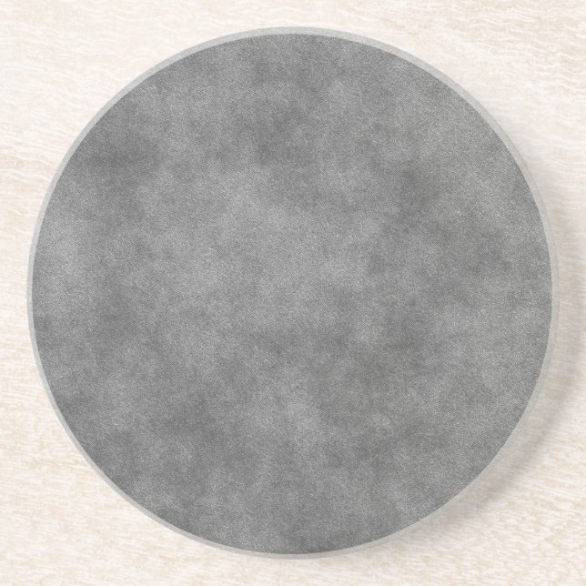 Dessous De Verre En Grès Simili cuir dans le gris d'ardoise (Devant)