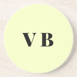 Dessous De Verre En Grès simple minimal couleur pastel personnalisée 