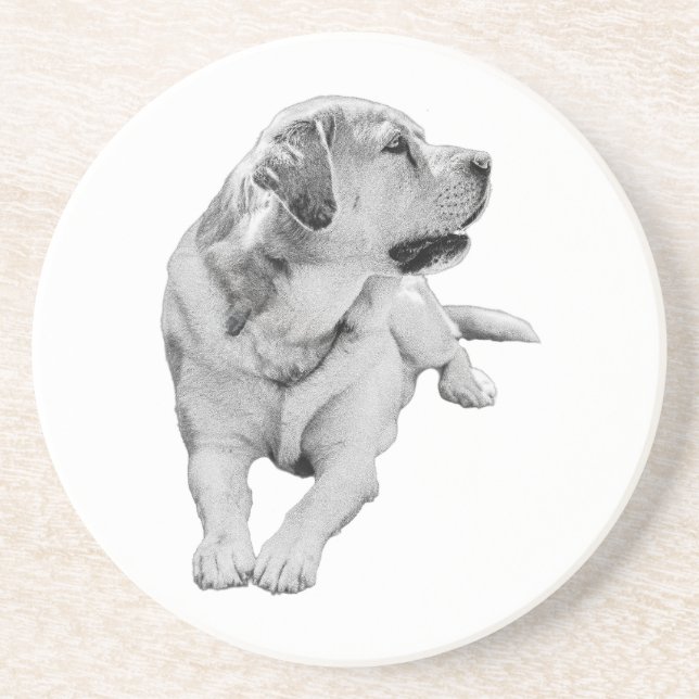 Dessous De Verre En Grès Sip Break, Amie Préoccupée (Devant)