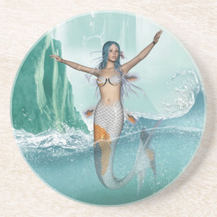 Dessous De Verre En Grès Sirène