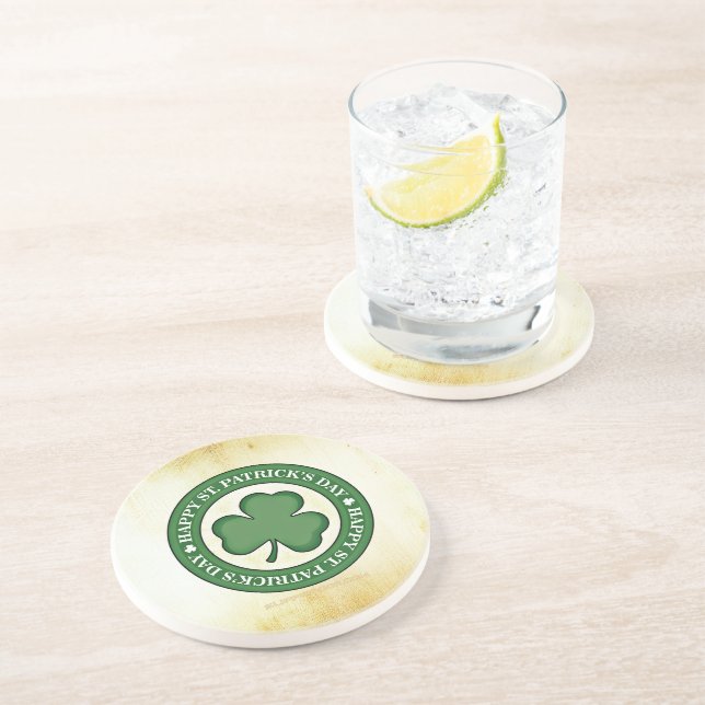 Dessous De Verre En Grès SlipperyJoe fête la Saint Patrick's Day Iris (Côté)
