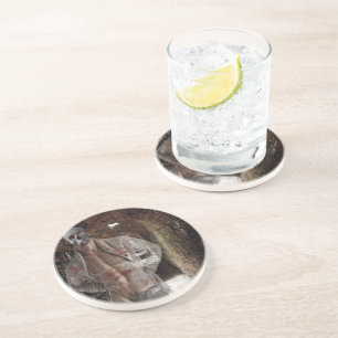 Dessous De Verre En Grès SlipperyJoe's Halloween transparent homme fantomat